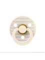 ❤ Соска пустушка BIBS Studio Size 1, 0-6 міс. Колір - Ivory, тонка фіолетова смужка (#32001432) ✓ Anna Konvert