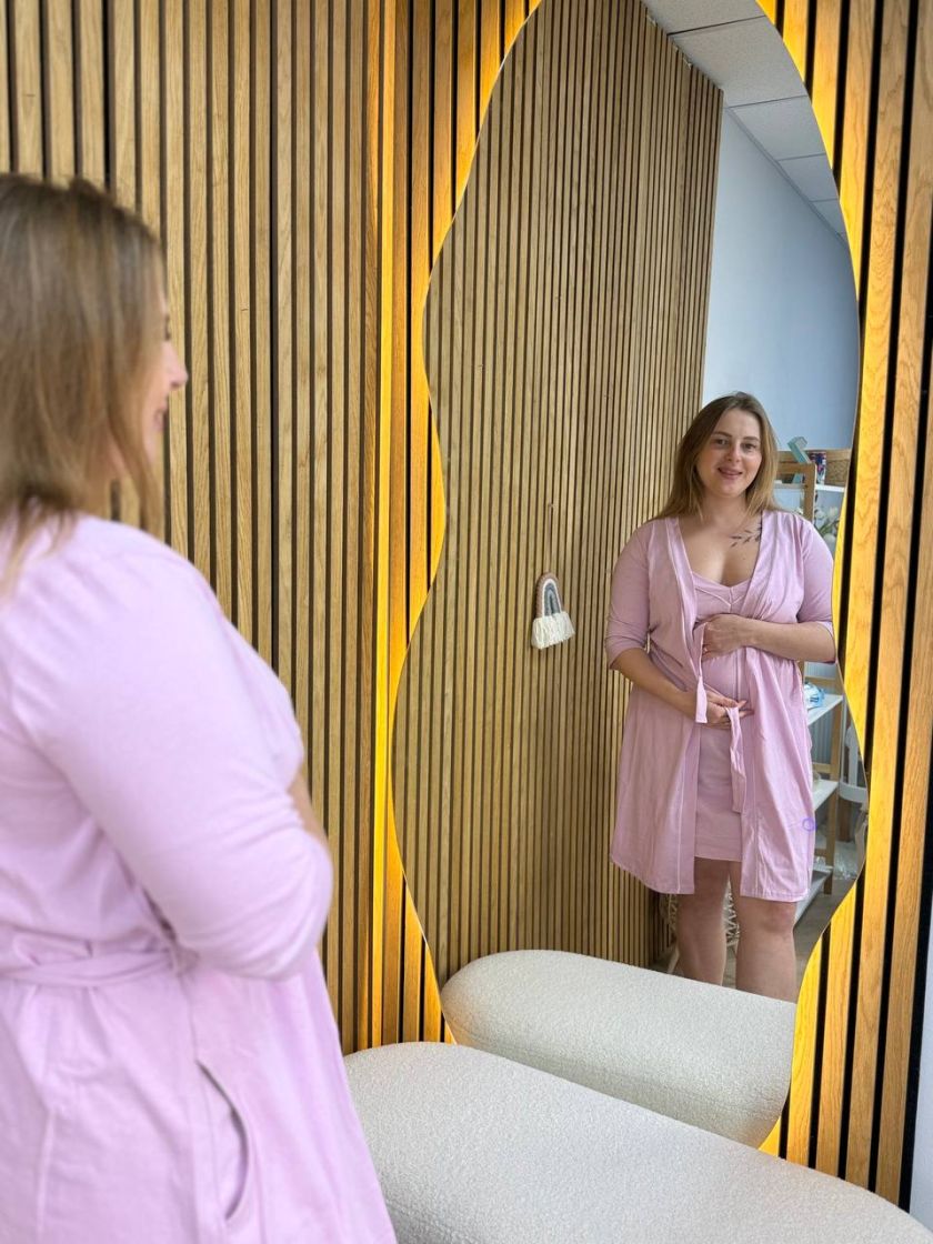 ❤ Комплект сорочка та халат для годування, 44-46 "Кант". Колір - Пильна троянда (#26432573) ✓ Anna Konvert