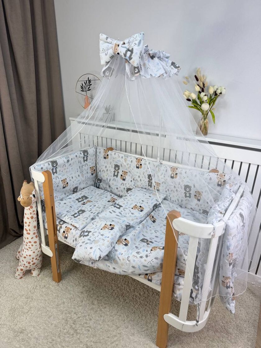 ❤ Набір у ліжко 9в1 суцільні. Принт - Лисичка та звірі (#82745870) ✓ Anna Konvert