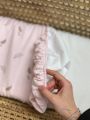 ❤ Простирадло муслін непромакаюче у візочок на гумці. Колір - Контур листя на ніжно рожевому (#55203726) ✓ Anna Konvert