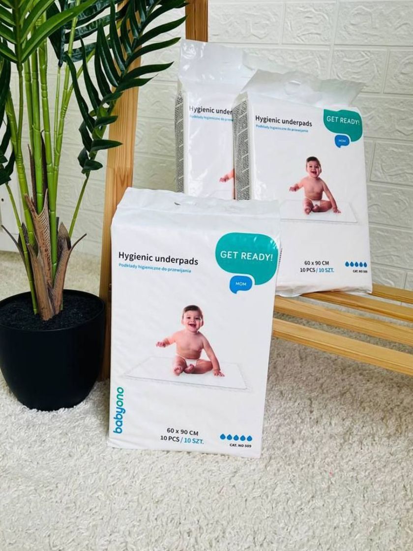 ❤ Гігієнічні пелюшки одноразові (60х90см.) 10шт BabyOno (#0065) ✓ Anna Konvert