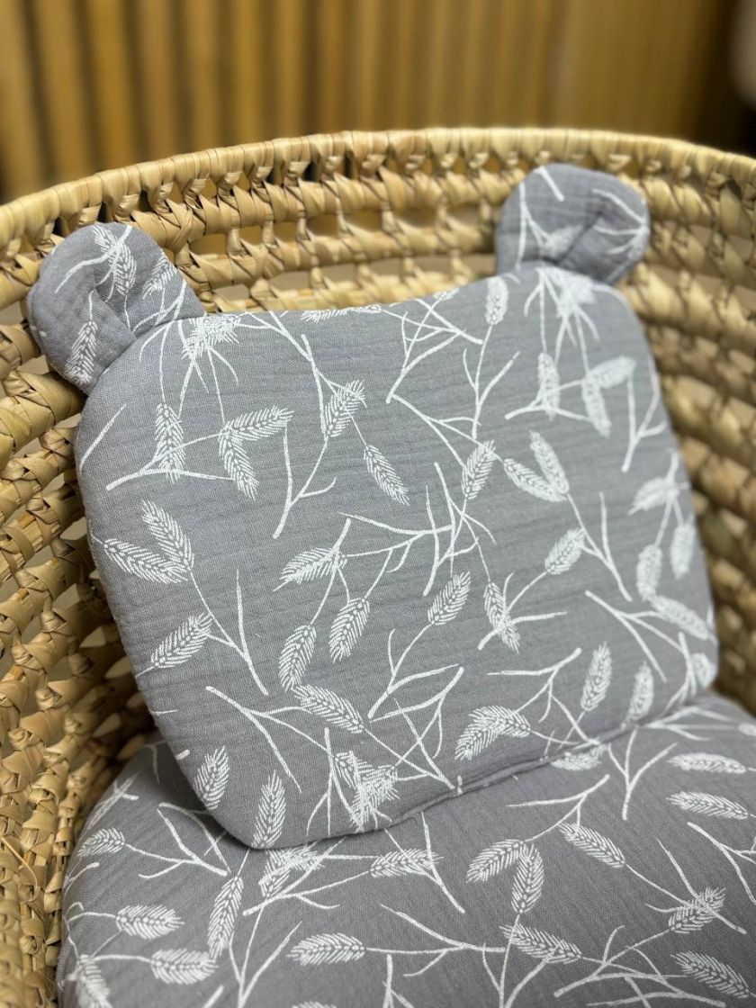 ❤ Набір у візочок мусліновий. Колір - Листочки контур на сірому (#55083182) ✓ Anna Konvert