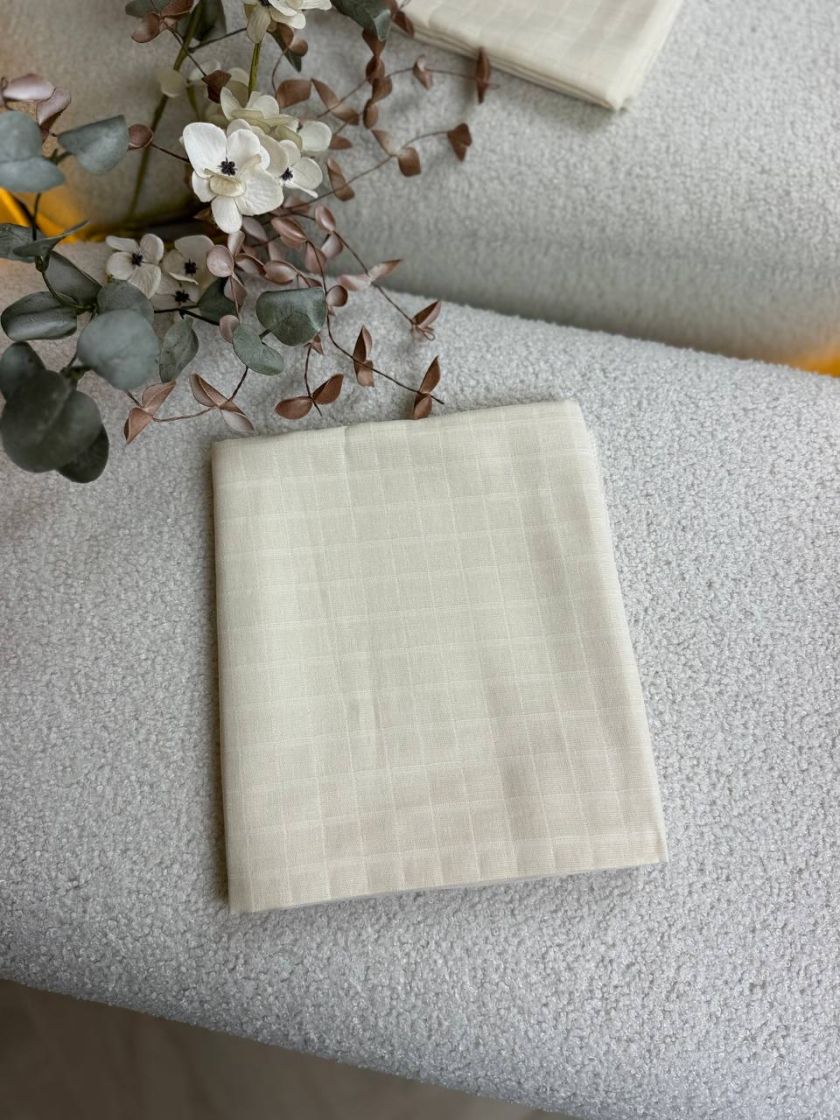 ❤ Пелюшки муслінові двошарові. Принт - Айворі однотон (#2052644) ✓ Anna Konvert