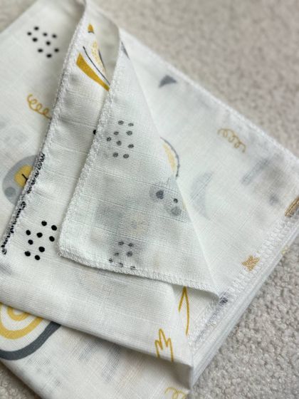 ❤ Пелюшки муслінові двошарові. Принт - Веселки жовті (#85417705) ✓ Anna Konvert 2