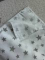 ❤ Пелюшки муслінові двошарові. Принт - Сірі маленькі зірки на білому (#95539139) ✓ Anna Konvert