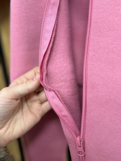 ❤ Ромпер, на флісі трьохнитка до +10 градусів.. Колір - Пильно рожевий. Розмір - 56-62 см (#96250194) ✓ Anna Konvert 2