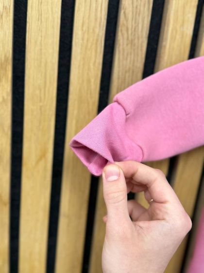 ❤ Ромпер, на флісі трьохнитка до +10 градусів.. Колір - Пильно рожевий. Розмір - 68-74 см (#91271823) ✓ Anna Konvert 2