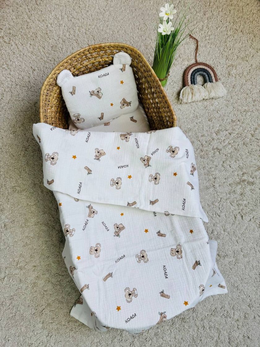 ❤ Набір у візочок мусліновий. Колір - Коала з місяцем (#71161913) ✓ Anna Konvert