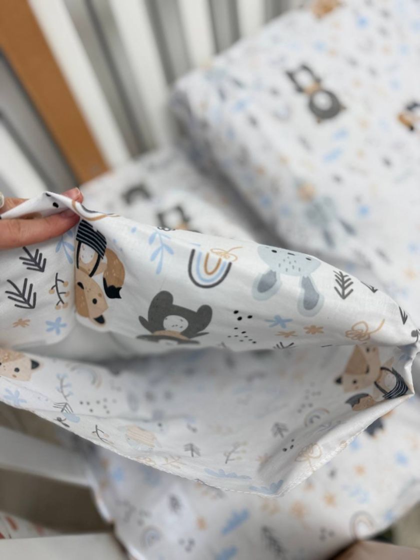 ❤ Змінна дитяча постіль, підковдра 110см на 90см. Принт - Лисичка та звірі (#94445882) ✓ Anna Konvert