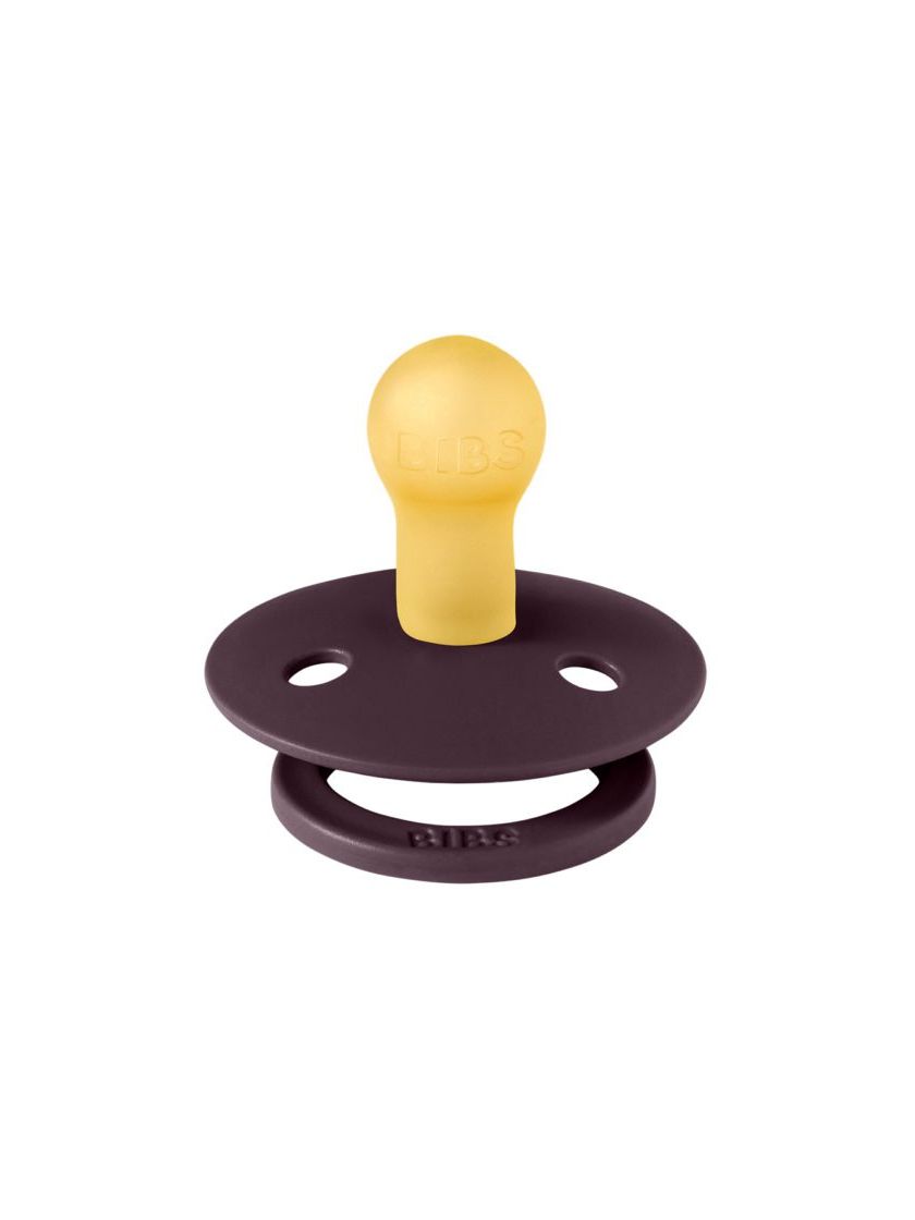 ❤ Соска пустушка BIBS Colour Latex Round (кругла). Колір - Plum. Розмір - 6-18 міс (#5713795272013) ✓ Anna Konvert