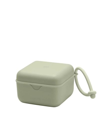❤ Контейнер силіконовий для зберігання пустушек. Колір - Sage (#5713795231140) ✓ Anna Konvert 2