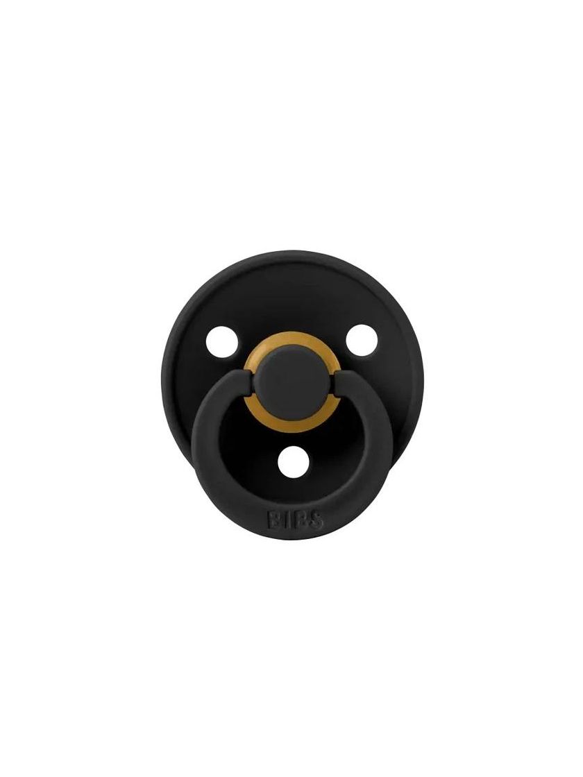 ❤ Соска пустушка BIBS Colour Latex Round (кругла), розмір 18+. Колір - Black (#10089097) ✓ Anna Konvert