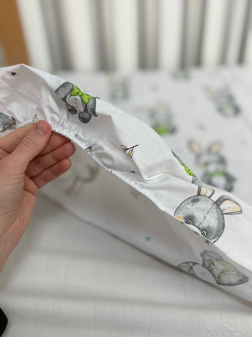 ❤ Змінна дитяча постіль, підковдра 110см на 90см. Принт - Зайці в метелику (#32206198) ✓ Anna Konvert