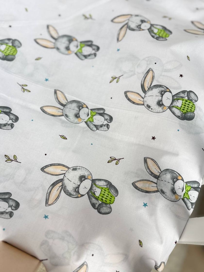 ❤ Змінна дитяча постіль, підковдра 110см на 90см. Принт - Зайці в метелику (#32206198) ✓ Anna Konvert