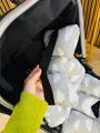 ❤ Матрасик візочок прогулянковий 3в1. Принт - Біла хмаринка на сірому (#1463927) ✓ Anna Konvert