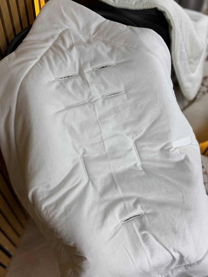 ❤ Конверт-плед на виписку у автокрісло, косичка 80*80. Колір - Молочний плетіння (#82970781) ✓ Anna Konvert