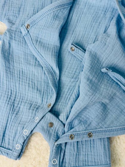 ❤ Муслінове кімоно. Колір - Блакитний. Розмір - 68 см (#63900418) ✓ Anna Konvert 2