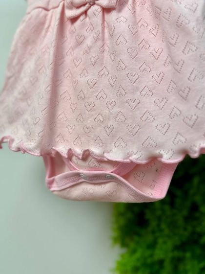 ❤ Боді сукня з перфорацією. Принт - Рожевий. Розмір - 62-68 (#26029483) ✓ Anna Konvert 2