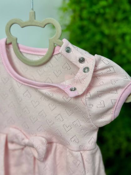 ❤ Боді сукня з перфорацією. Принт - Рожевий. Розмір - 68-74 (#9492497) ✓ Anna Konvert 2