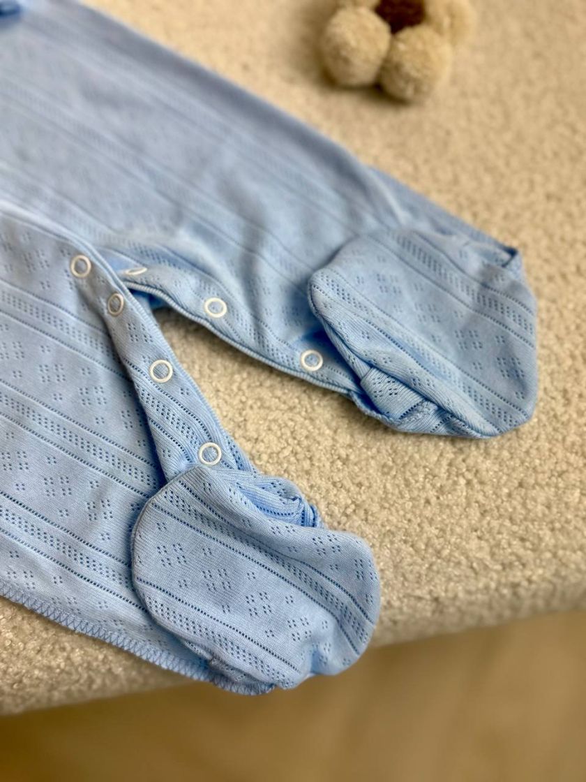 ❤ Чоловічок з перфорацією. Колір - Блакитний. Розмір - 56-62р (#25331527) ✓ Anna Konvert