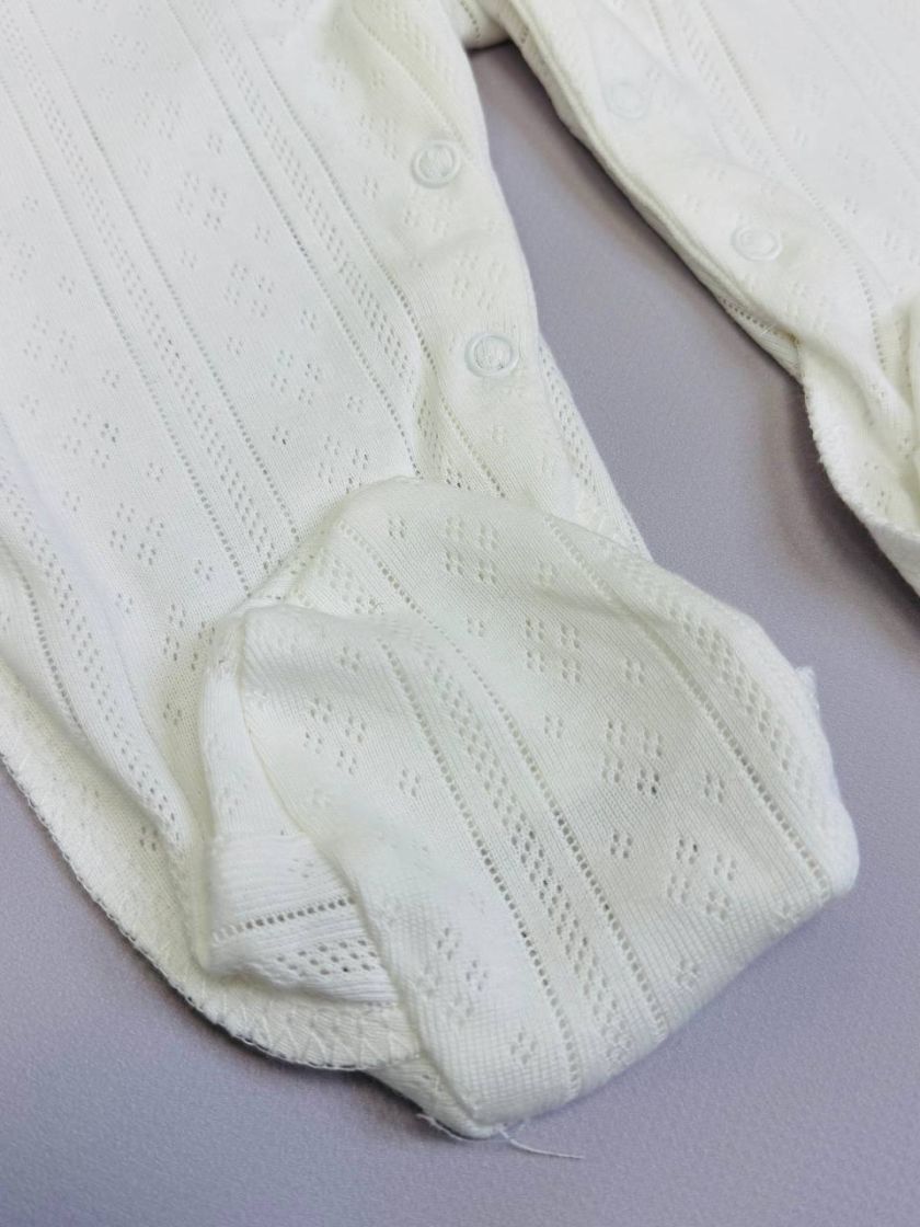 ❤ Чоловічок з перфорацією. Колір - Молочний. Розмір - 56-62р (#72800709) ✓ Anna Konvert