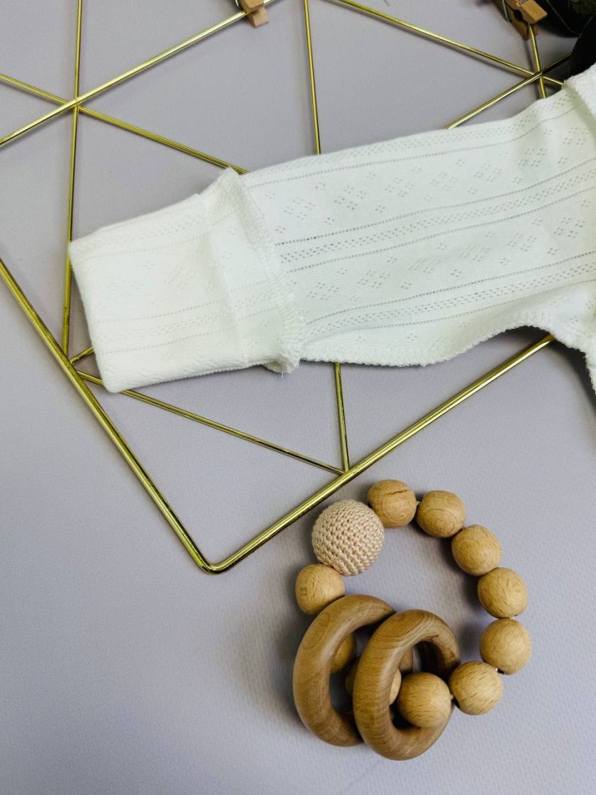 ❤ Чоловічок з перфорацією. Колір - Молочний. Розмір - 62-68р (#947873) ✓ Anna Konvert