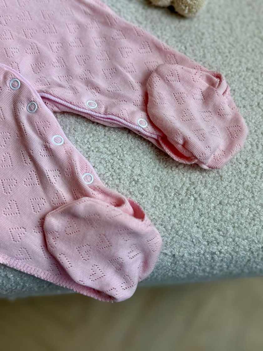 ❤ Чоловічок з перфорацією. Колір - Рожевий. Розмір - 56-62р (#9671699) ✓ Anna Konvert