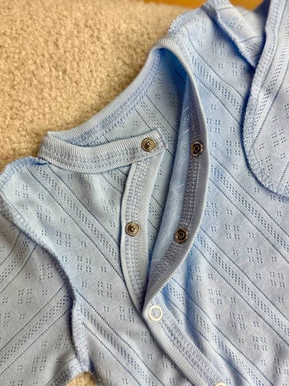 ❤ Комплект 2ка з боді, з перфорацією. Колір - Блакитний. Розмір - 56-62р (#49552722) ✓ Anna Konvert 2