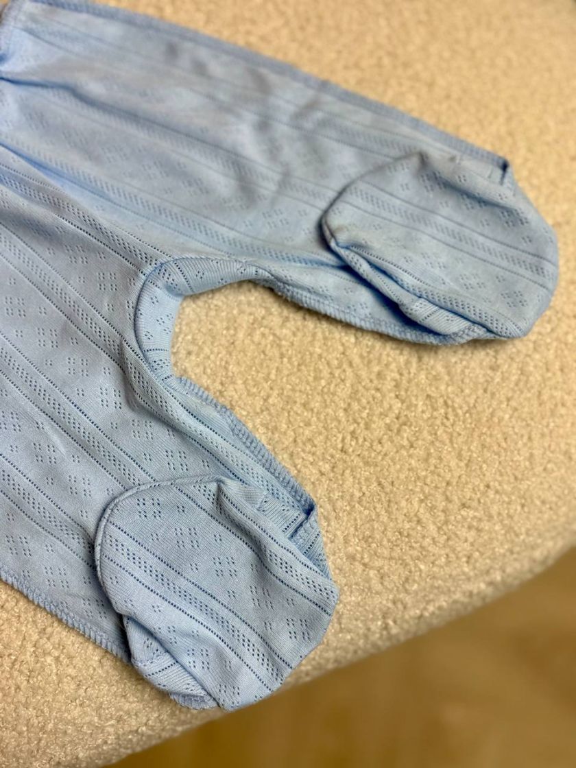 ❤ Комплект 2ка з боді, з перфорацією. Колір - Блакитний. Розмір - 56-62р (#49552722) ✓ Anna Konvert