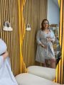 ❤ Комплект сорочка та халат для годування, 52-54 "Кант". Колір - Світло сірий (#63213631) ✓ Anna Konvert
