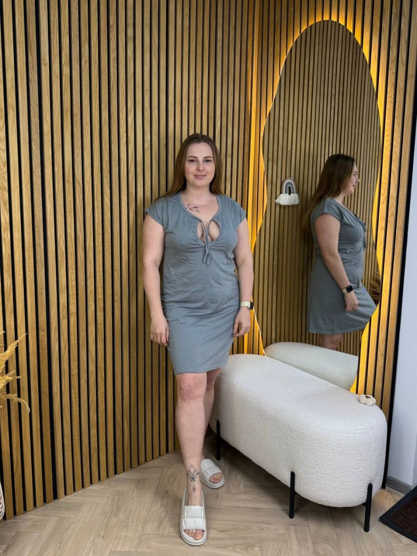 ❤ Сорочка на пологи бавовняна, 50-52р.. Колір - Темно сірий (#11874636) ✓ Anna Konvert