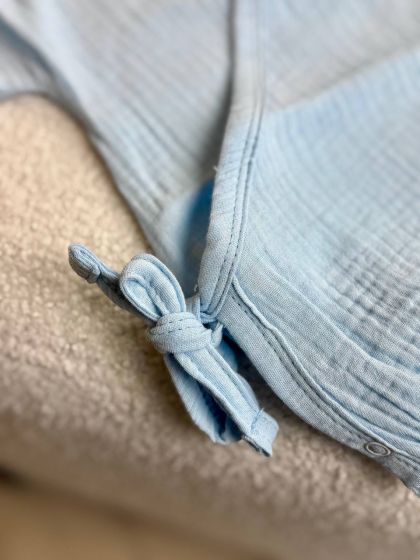 ❤ Боді муслін на зав'язках. Колір - Блакитний. Розмір - 68 (#55709715) ✓ Anna Konvert 2