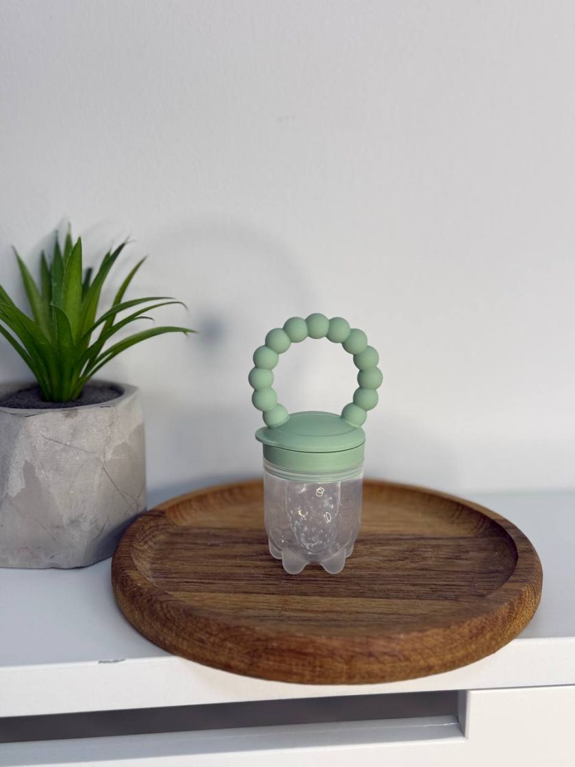 ❤ Силіконовий ніблер для годування "Намистини". Колір - oil green (#98787175) ✓ Anna Konvert