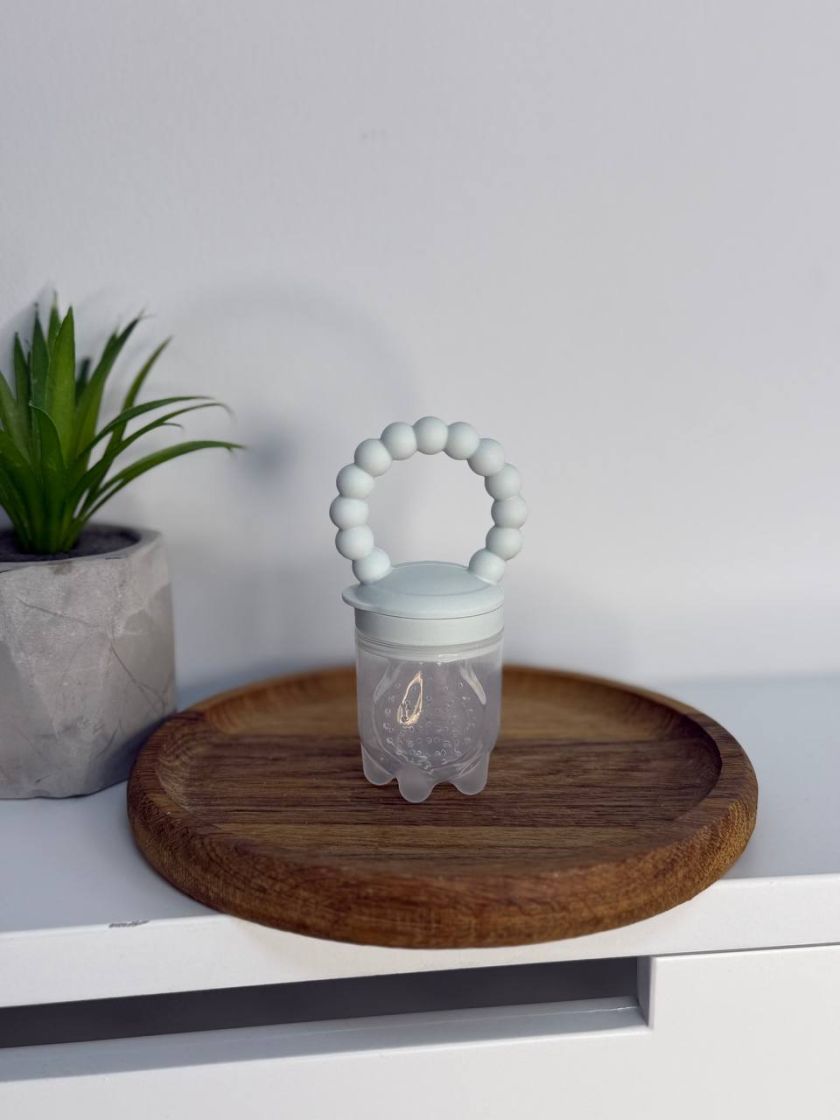 ❤ Силіконовий ніблер для годування "Намистини". Колір - Blue-blush (#86670342) ✓ Anna Konvert