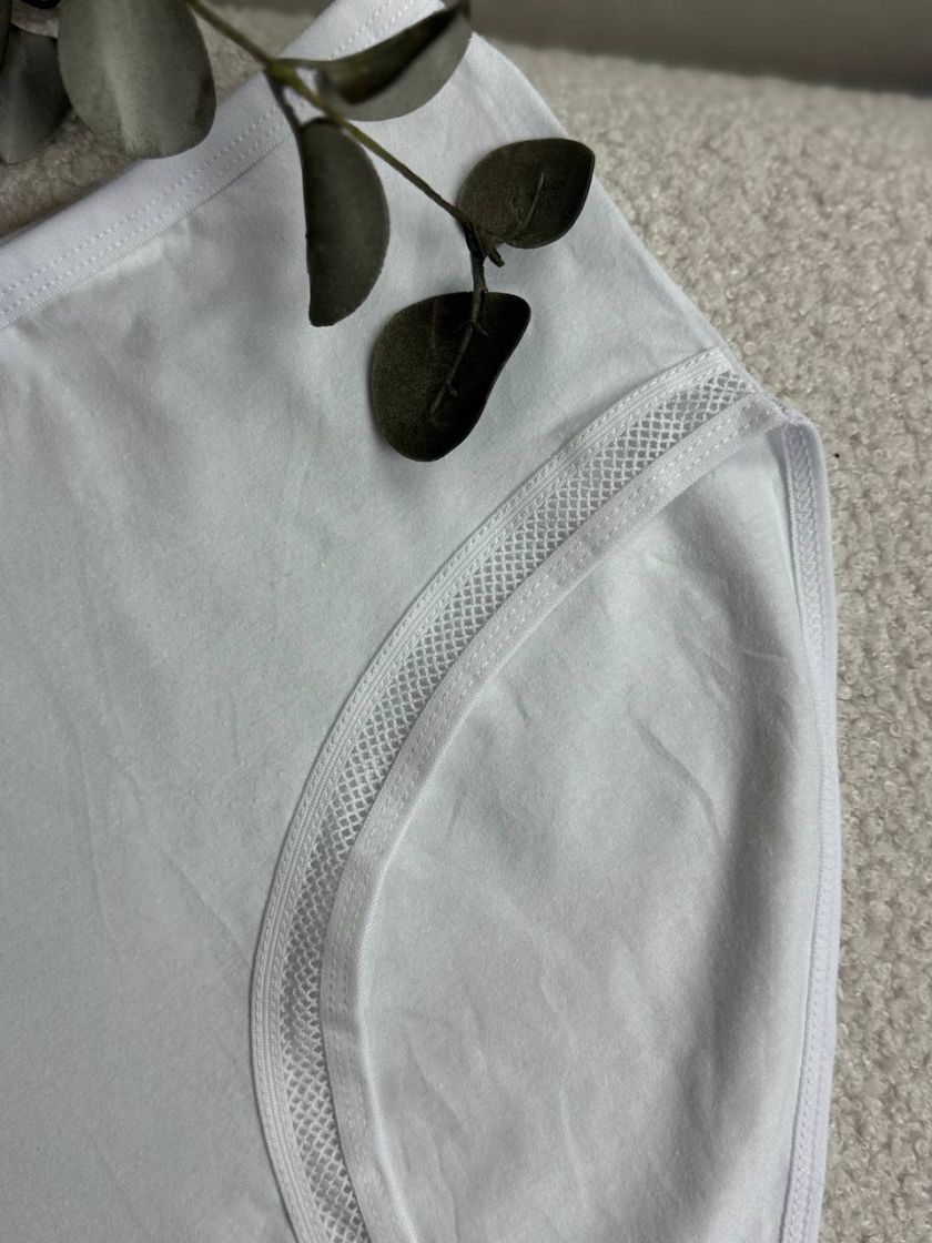 ❤ Труси жіночі. Колір - Білий із сіткою. Розмір - 50-52 (#66631021) ✓ Anna Konvert