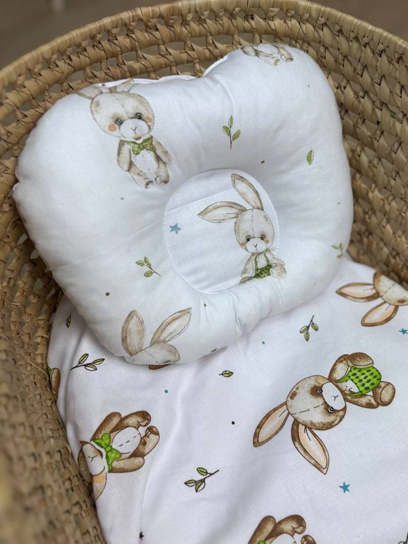 ❤ Простирадло непромакаюче у візочок та подушка. Принт - Зайка в штанцях (#33424650) ✓ Anna Konvert