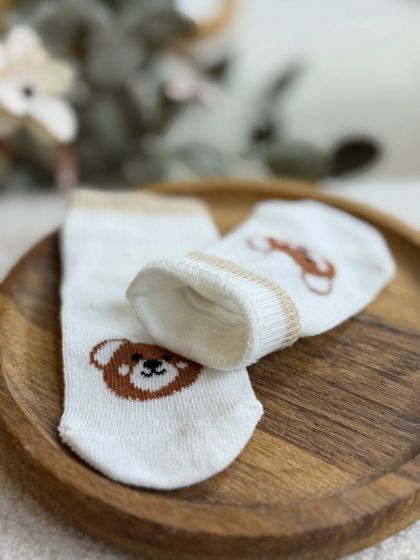 ❤ Шкарпетки "Ведмедики ", без утеплення. Принт - Білий з смужкою (#18346336) ✓ Anna Konvert 2