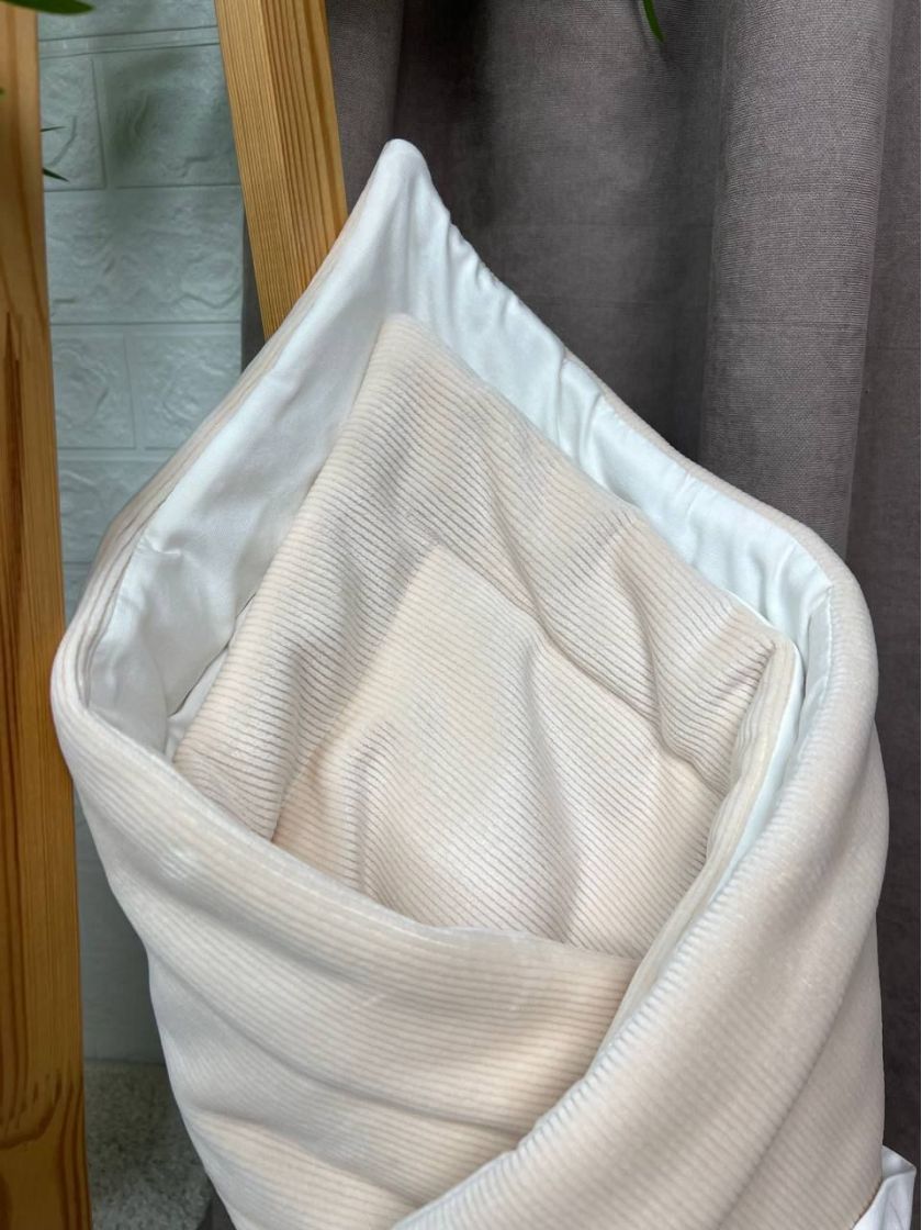 ❤ Демісезонний конверт велюровий в смужку, на бавовні. Колір - Молочний (#16819852) ✓ Anna Konvert