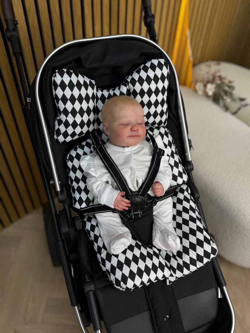 ❤ Матрасик візочок прогулянковий 3в1. Принт - Чорно білі ромбики (#59687645) ✓ Anna Konvert