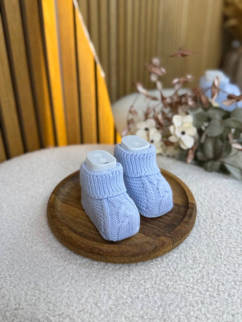 ❤ Пінетки в'язка. Колір - Блакитний. Тип - Звичайний (#78504474) ✓ Anna Konvert