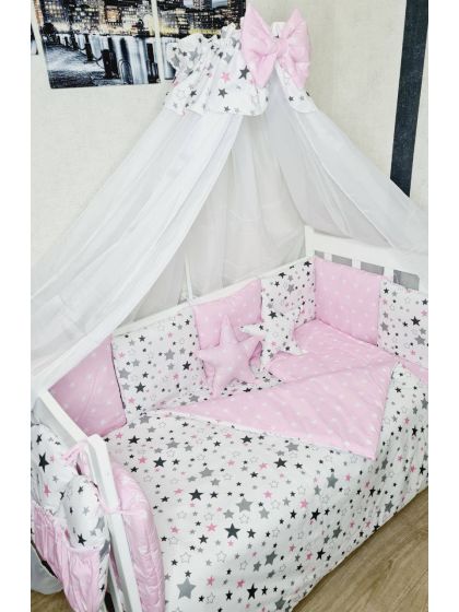 ❤ Набір у ліжко Elite, Bonna. Принт - Зірки різні з рожевим, рожевий (#50584736) ✓ Anna Konvert 2