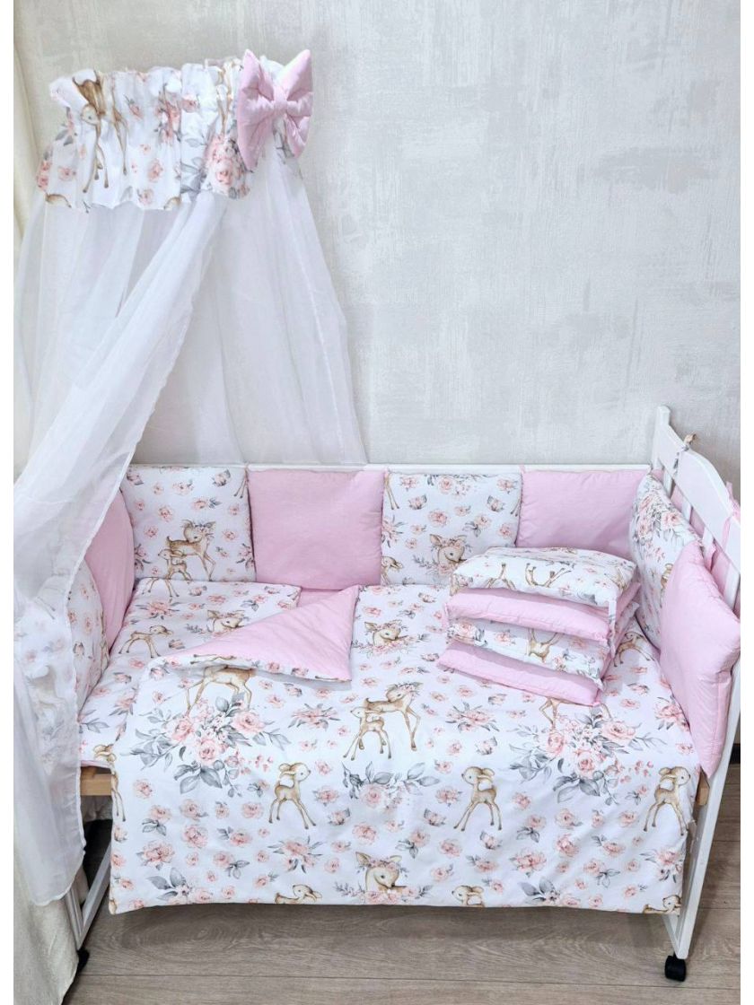 ❤ Набір у ліжко Elite, Bonna. Принт - Олені бембі з трояндами, рожевий (#89682946) ✓ Anna Konvert
