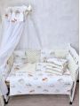 ❤ Набір у ліжко Elite, Bonna. Принт - Сплячі звірі, пісочний в горошок (#88695401) ✓ Anna Konvert