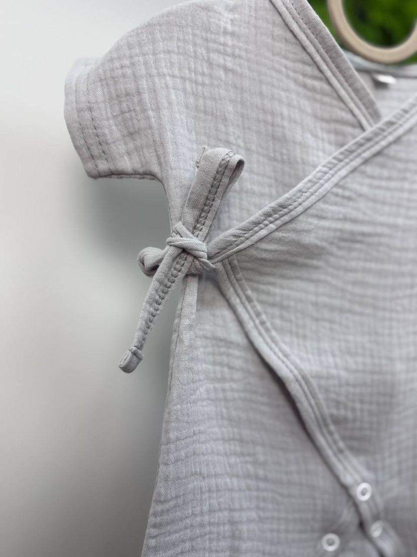 ❤ Муслінове кімоно. Колір - Сірий. Розмір - 68 см (#75531385) ✓ Anna Konvert