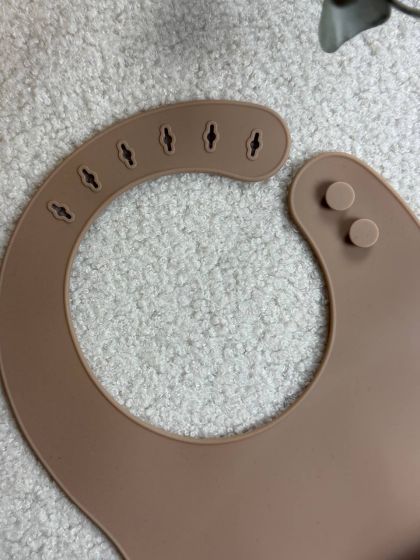 ❤ Силіконовий нагрудник "Color", з регулятором довжини. Колір - Biscotti (#5272220) ✓ Anna Konvert 2