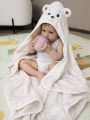 ❤ Рушник-кутик дитячий, 80*80 см. Колір - Ведмедик білий (#49787338) ✓ Anna Konvert