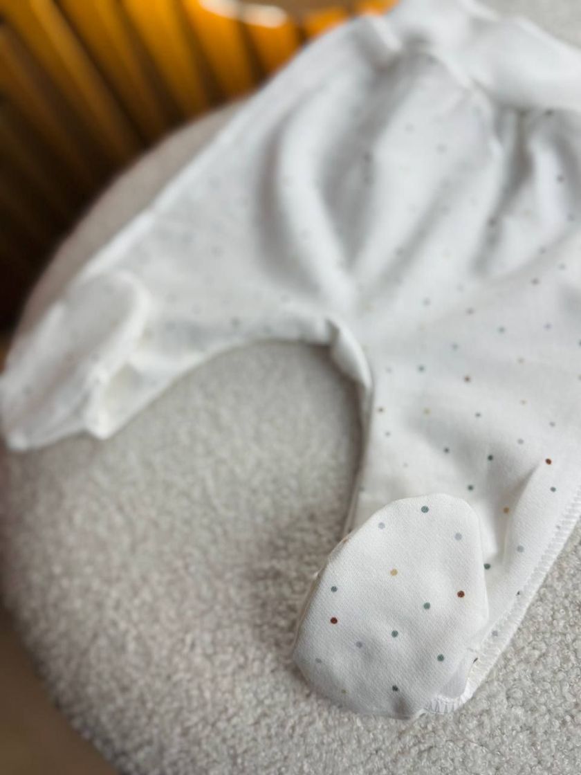 ❤ Комплект 3ка з боді на байці "Smile". Колір - Молочний зі слоненятком. Розмір - 62 (#9087718) ✓ Anna Konvert