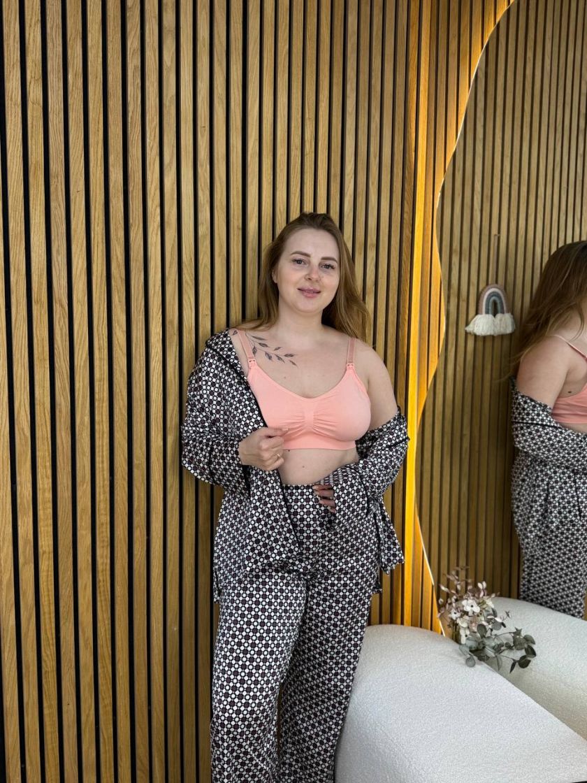 ❤ Бюстгальтер-топ для годування. Колір - Персиковий. Розмір - L (80D) (#68171475) ✓ Anna Konvert