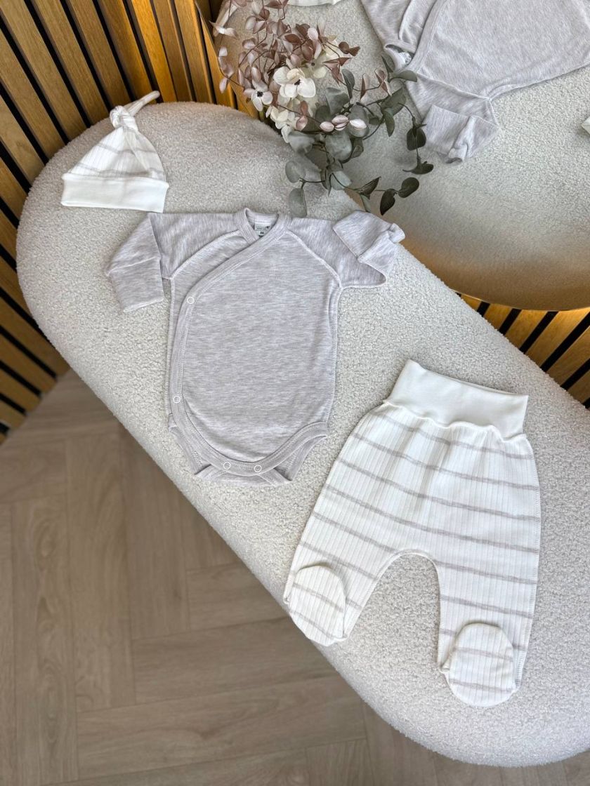 ❤ Комплект 3ка з боді інтерлок 56, Бджілка (#66399456) ✓ Anna Konvert