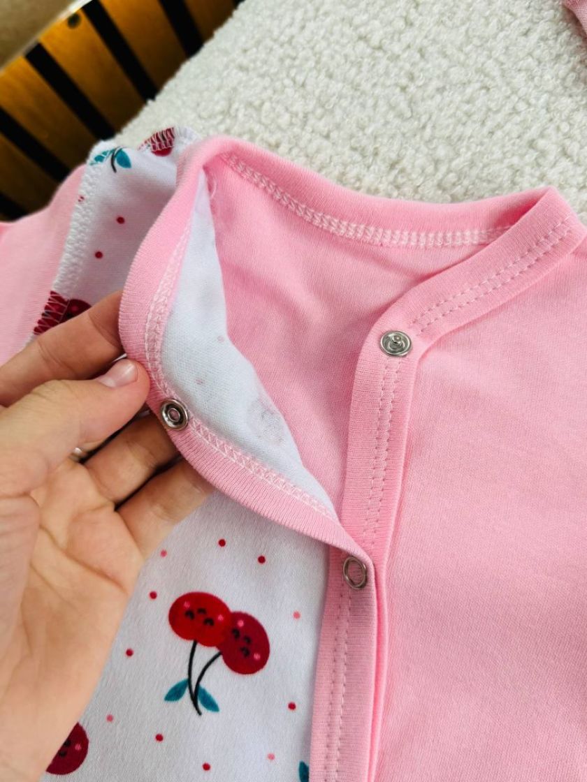 ❤ Чоловічок з шапочкою інтерлок, БО. Принт - Вишеньки. Розмір - 62 (#39066972) ✓ Anna Konvert